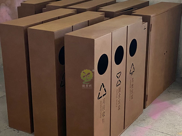 酒店鋼制分類(lèi)垃圾桶-室內(nèi)分類(lèi)垃圾桶廠家