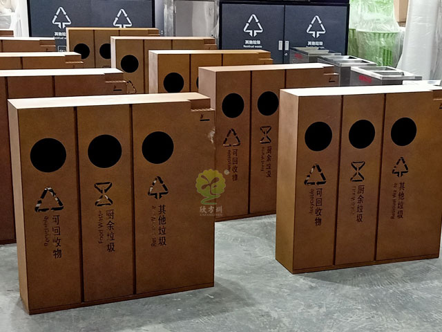 酒店鋼制分類(lèi)垃圾桶-室內(nèi)分類(lèi)垃圾桶廠家