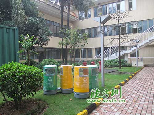 韶關(guān)物業(yè)分類(lèi)玻璃鋼垃圾桶，提升社區(qū)好環(huán)境。