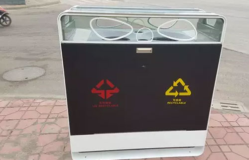 成都高大上果皮箱：有WiFi，靠太陽能工作