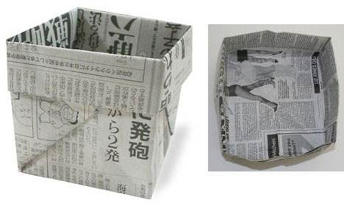 用紙折垃圾桶手工怎么折，學(xué)手工制作折紙垃圾桶